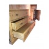 Büroschrank Holz mit Zahnleiste Landhausstil Zerlegbar